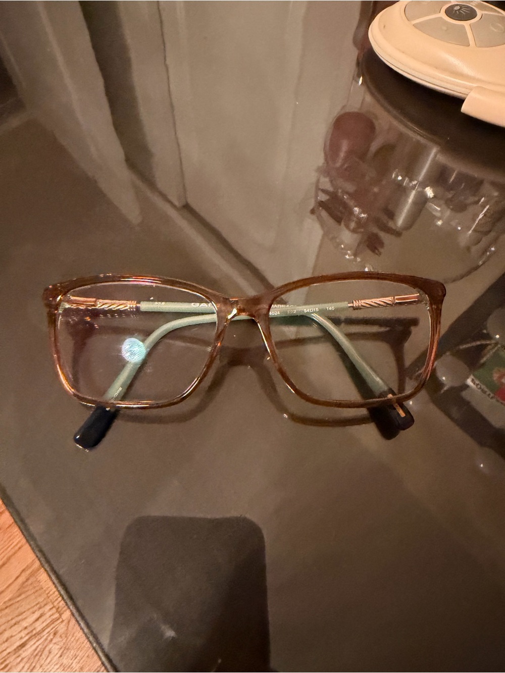 Brown Rectangular Eyeglasses - Classic Frame